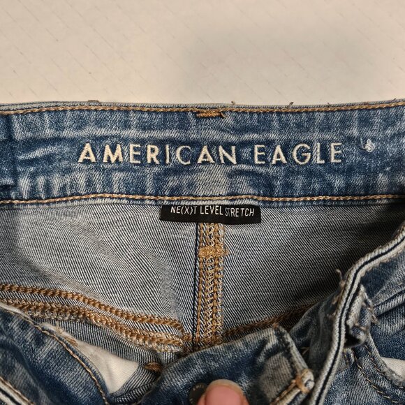 American Eagle Next Level Stretch Jeans, Distressed, Size 00 - Picture 8 of 8